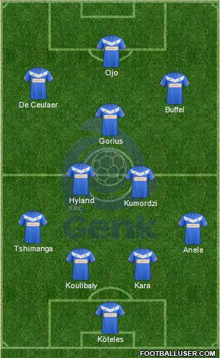 K Racing Club Genk Formation 2013