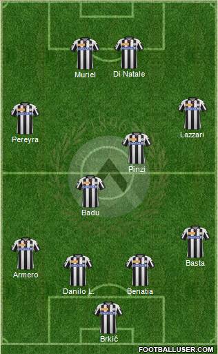 Udinese Formation 2013