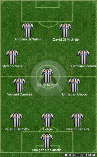 Udinese Formation 2013