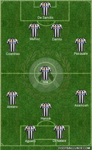 Udinese Formation 2013