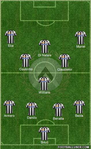 Udinese Formation 2013