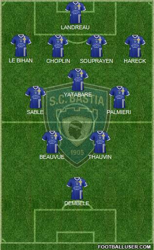 Sporting Club Bastia Formation 2013