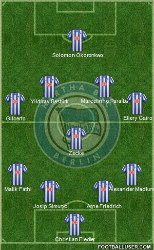 Hertha BSC Berlin Formation 2013