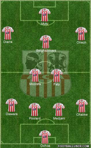 Athletic Club Ajaccien Football Formation 2013