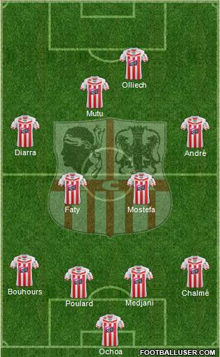 Athletic Club Ajaccien Football Formation 2013