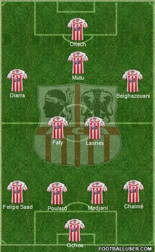 Athletic Club Ajaccien Football Formation 2013