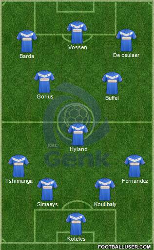 K Racing Club Genk Formation 2013