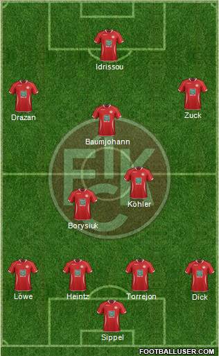 1.FC Kaiserslautern Formation 2013