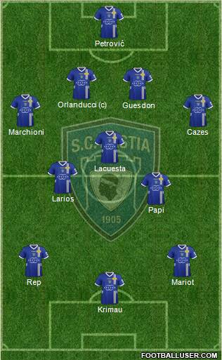 Sporting Club Bastia Formation 2013