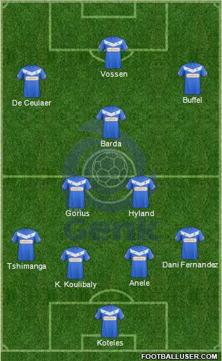 K Racing Club Genk Formation 2013