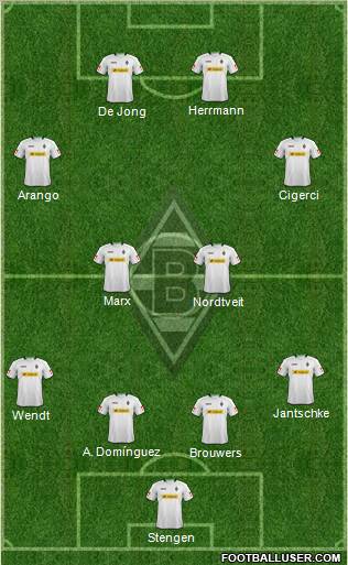 Borussia Mönchengladbach Formation 2013