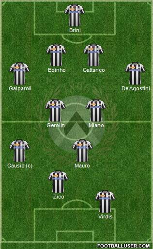 Udinese Formation 2013