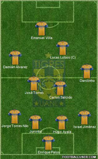 Club Universitario de Nuevo León Formation 2013