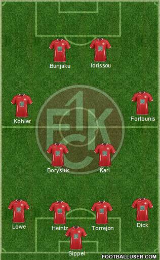 1.FC Kaiserslautern Formation 2013