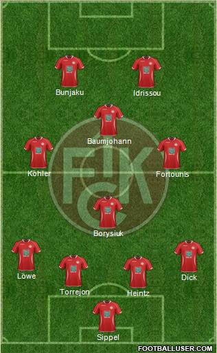 1.FC Kaiserslautern Formation 2013