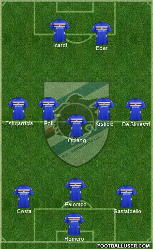 Sampdoria Formation 2013