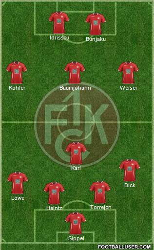 1.FC Kaiserslautern Formation 2013