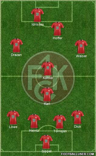 1.FC Kaiserslautern Formation 2013