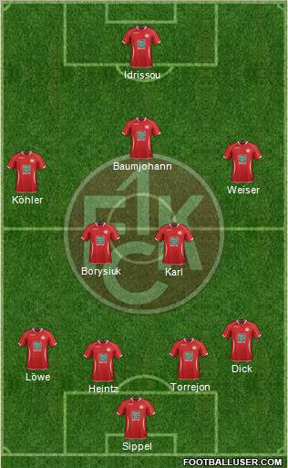 1.FC Kaiserslautern Formation 2013