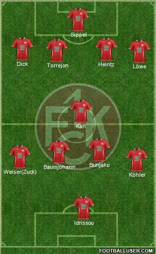 1.FC Kaiserslautern Formation 2013