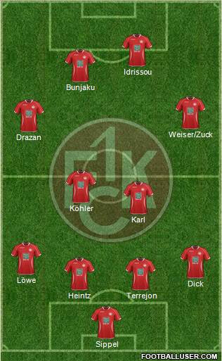 1.FC Kaiserslautern Formation 2013