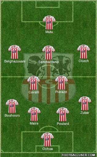 Athletic Club Ajaccien Football Formation 2013