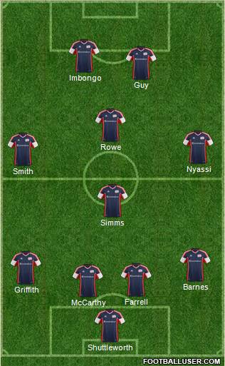 New England Revolution Formation 2013