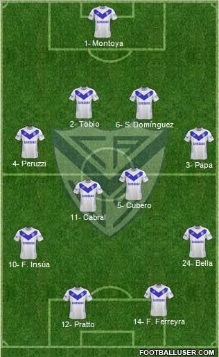 Vélez Sarsfield Formation 2013