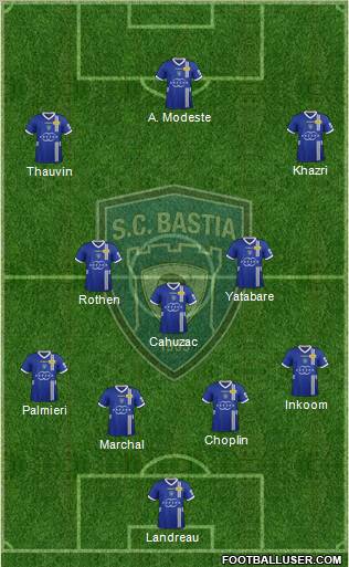 Sporting Club Bastia Formation 2013