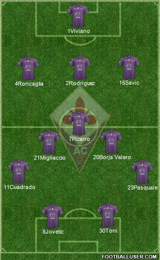 Fiorentina Formation 2013