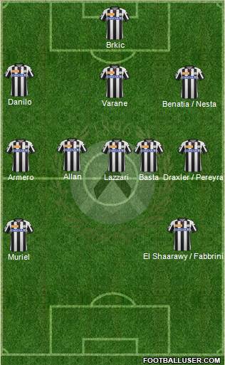 Udinese Formation 2013