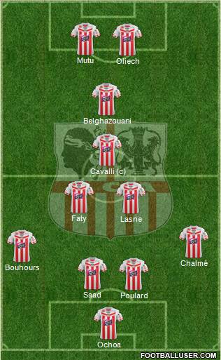 Athletic Club Ajaccien Football Formation 2013