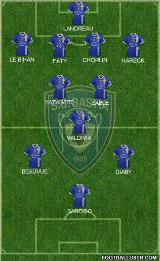 Sporting Club Bastia Formation 2013