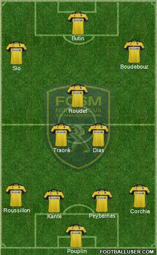 FC Sochaux-Montbéliard Formation 2013