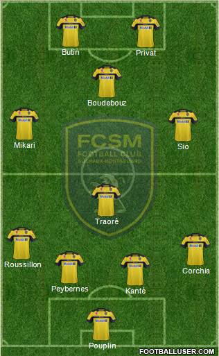 FC Sochaux-Montbéliard Formation 2013