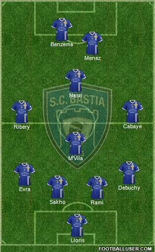 Sporting Club Bastia Formation 2013