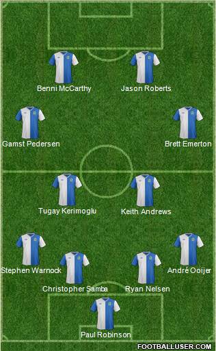 Blackburn Rovers Formation 2013