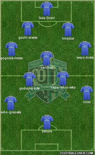 Dinamo Tbilisi Formation 2013