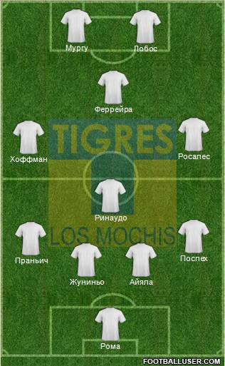 Club Tigres B Formation 2013