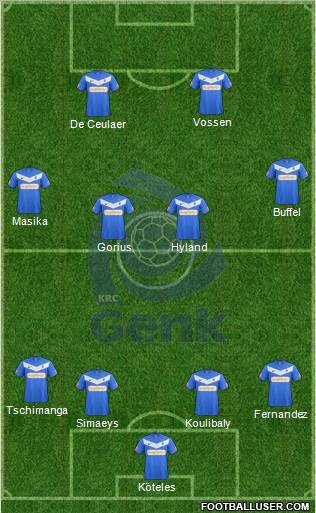 K Racing Club Genk Formation 2013