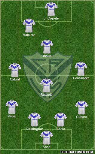 Vélez Sarsfield Formation 2013