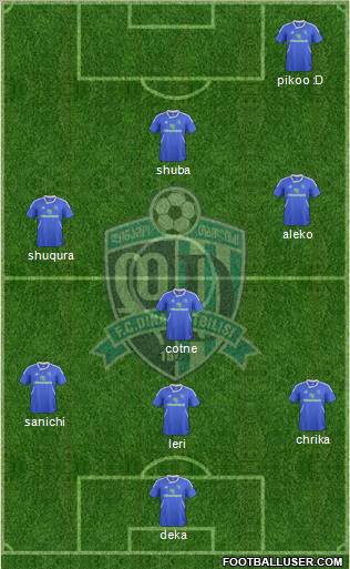 Dinamo Tbilisi Formation 2013