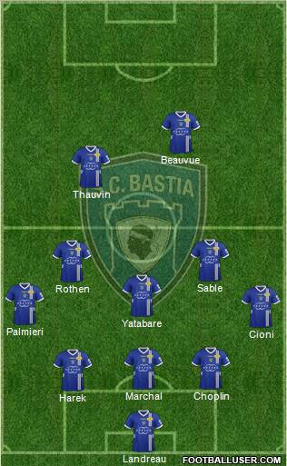 Sporting Club Bastia Formation 2013