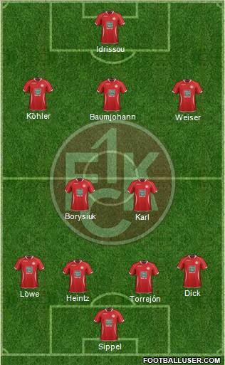 1.FC Kaiserslautern Formation 2013