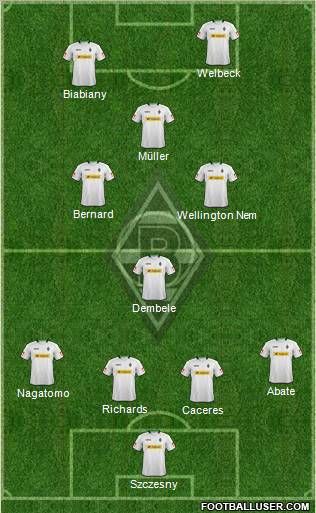 Borussia Mönchengladbach Formation 2013