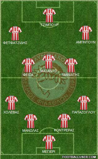 Olympiakos SF Piraeus Formation 2013