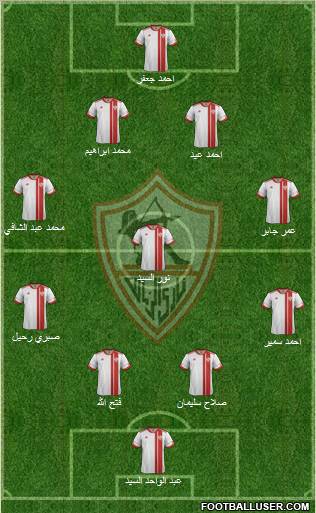 Zamalek Sporting Club Formation 2013