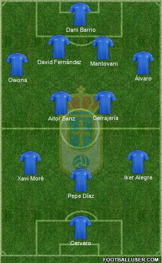 Real Oviedo S.A.D. Formation 2013