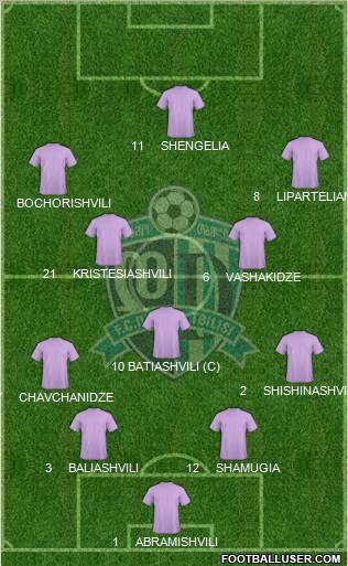 Dinamo Tbilisi Formation 2013