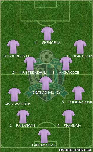 Dinamo Tbilisi Formation 2013